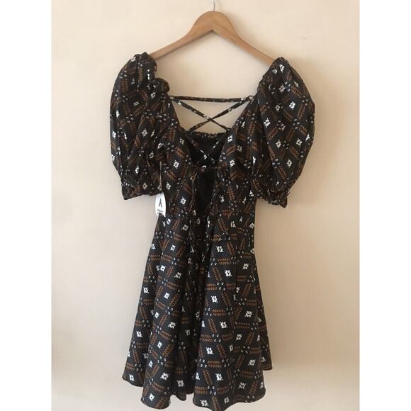 AUTUMN ADEIGBO Camille Babydoll Y2k Dress Sz 10 NWT $565 - Picture 6 of 8